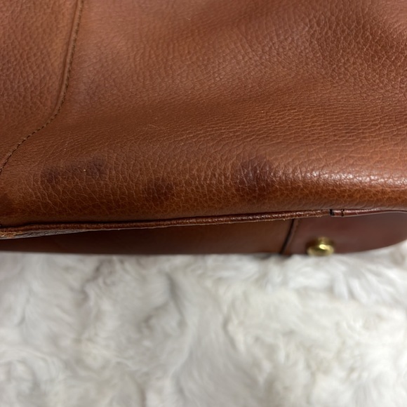 Leather Co. by Liz Claiborne‎ Brown Leather Tote - Picture 3 of 11